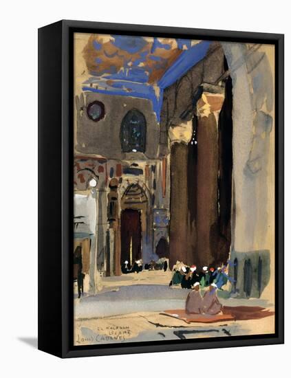 Interior of the Sultan Kalaoun Mosque, Cairo, Egypt, 1928-Louis Cabanes-Framed Premier Image Canvas