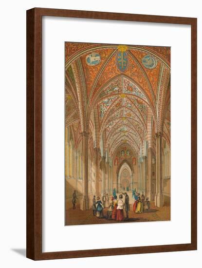 'Interior of the Temple Church', c1845, (1864)-Unknown-Framed Giclee Print