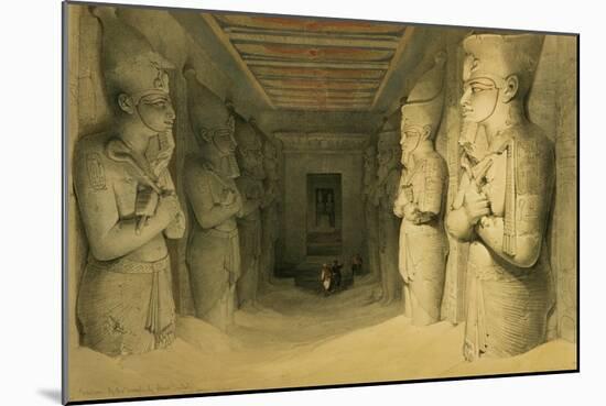 Interior of the Temple of Abu Simbel, from "Egypt and Nubia," Vol.1-David Roberts-Mounted Giclee Print