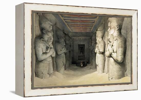 'Interior of the Temple of Abu Simbel', Nubia, Egypt, c1845-David Roberts-Framed Premier Image Canvas