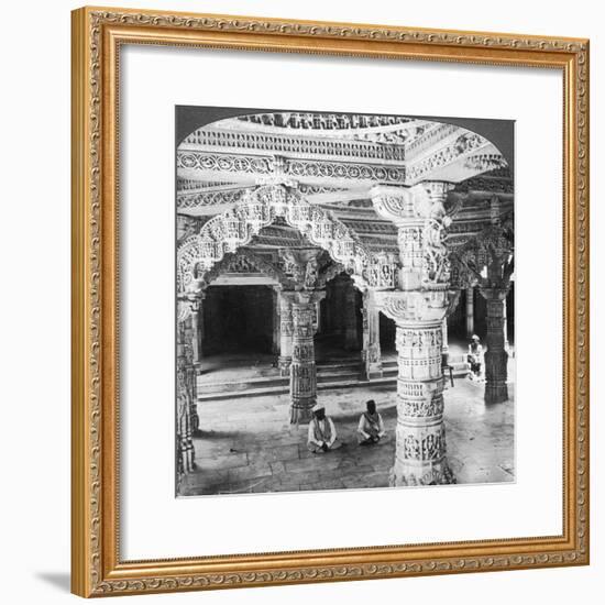 Interior of the Temple of Vimala Sah, Mount Abu, India, 1903-Underwood & Underwood-Framed Giclee Print