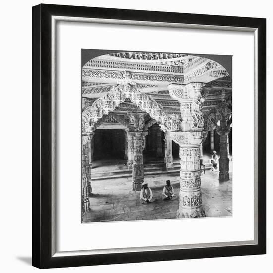 Interior of the Temple of Vimala Sah, Mount Abu, India, 1903-Underwood & Underwood-Framed Giclee Print