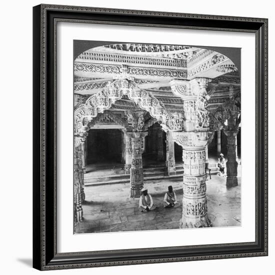 Interior of the Temple of Vimala Sah, Mount Abu, India, 1903-Underwood & Underwood-Framed Giclee Print