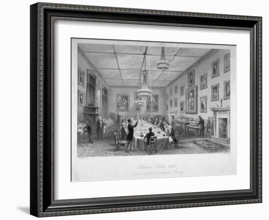 Interior of the Thatched House Tavern, St James's Street, London, C1840-John Le Keux-Framed Giclee Print