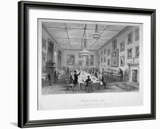 Interior of the Thatched House Tavern, St James's Street, London, C1840-John Le Keux-Framed Giclee Print