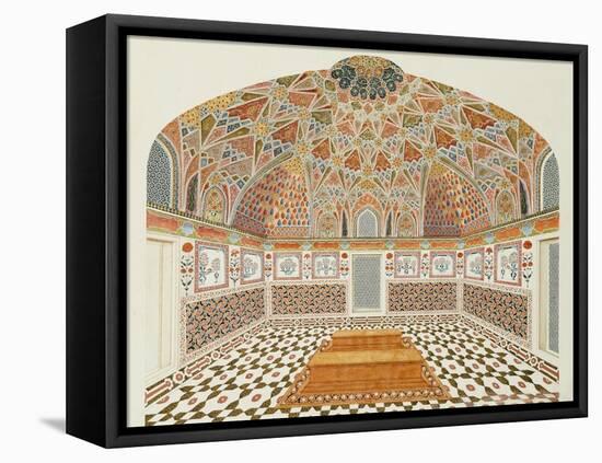 Interior of the Tomb of et ahmadowlah, Agra School, circa 1815-null-Framed Premier Image Canvas