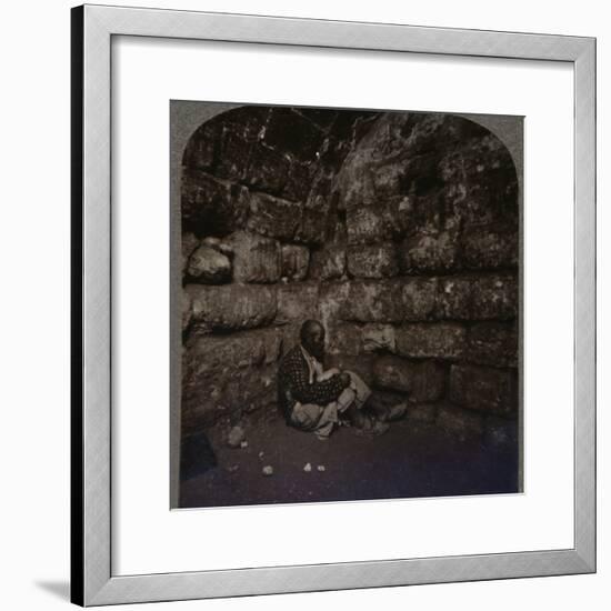 'Interior of the Tomb of Lazarus', c1900-Unknown-Framed Photographic Print