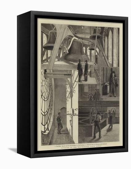 Interior of the Westminster Clock Tower-null-Framed Premier Image Canvas