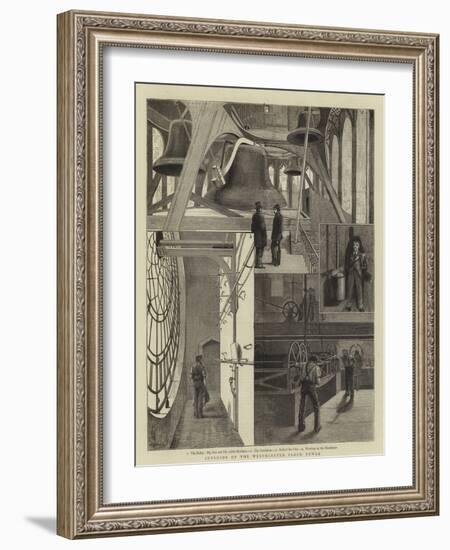 Interior of the Westminster Clock Tower-null-Framed Giclee Print