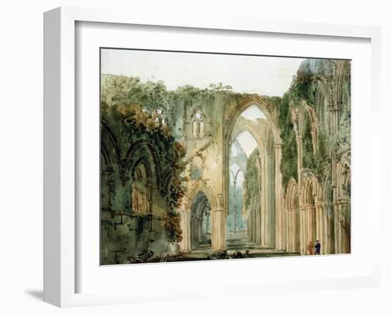 Interior of Tintern Abbey-Thomas Girtin-Framed Giclee Print