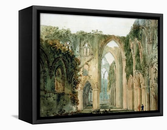 Interior of Tintern Abbey-Thomas Girtin-Framed Premier Image Canvas