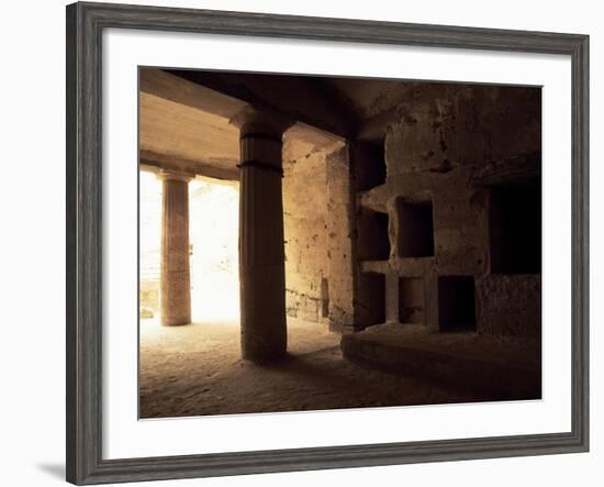 Interior of Tomb 1 with Peristyle-null-Framed Giclee Print