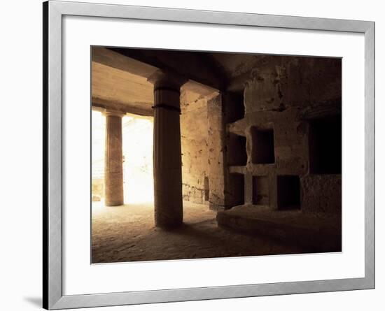 Interior of Tomb 1 with Peristyle-null-Framed Giclee Print
