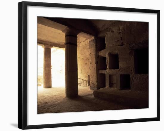 Interior of Tomb 1 with Peristyle-null-Framed Giclee Print