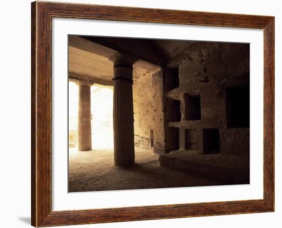 Interior of Tomb 1 with Peristyle-null-Framed Giclee Print