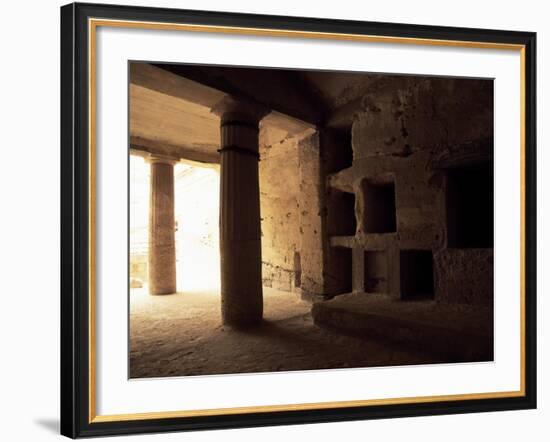 Interior of Tomb 1 with Peristyle-null-Framed Giclee Print