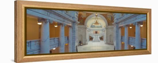Interior of Utah State Capitol, Salt Lake City, Utah-null-Framed Stretched Canvas