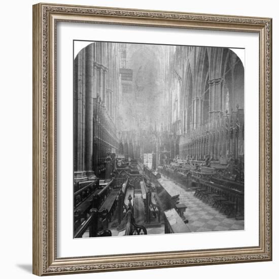 Interior of Westminster Abbey, London, Late 19th Century-Underwood & Underwood-Framed Photographic Print