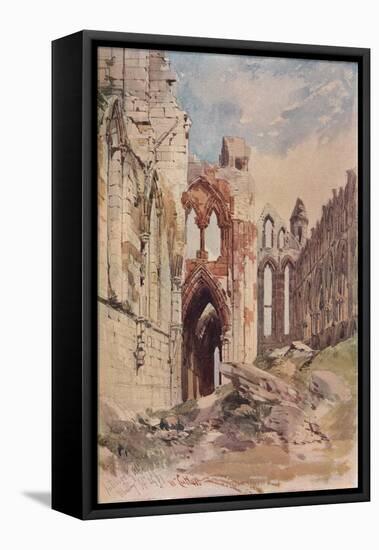 'Interior of Whitby Abbey', c1915-William Callow-Framed Premier Image Canvas