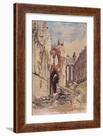 'Interior of Whitby Abbey', c1915-William Callow-Framed Giclee Print