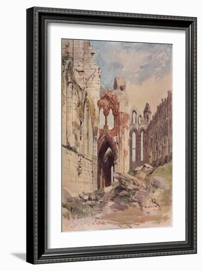 'Interior of Whitby Abbey', c1915-William Callow-Framed Giclee Print