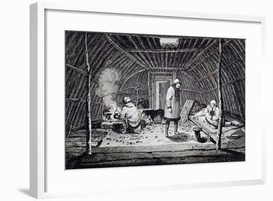 Interior of Winter House in Kamchatka-null-Framed Giclee Print