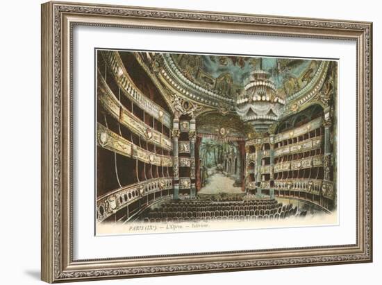 Interior, Opera House,Paris, France-null-Framed Art Print