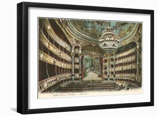 Interior, Opera House,Paris, France-null-Framed Art Print