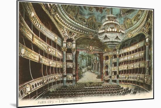 Interior, Opera House,Paris, France-null-Mounted Art Print