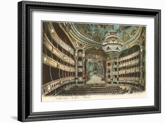 Interior, Opera House,Paris, France-null-Framed Art Print