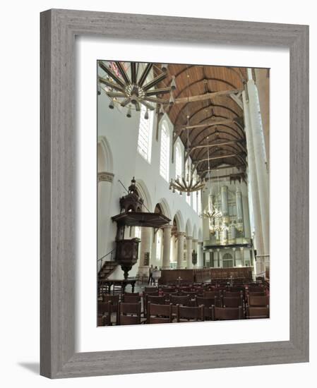 Interior, Oude Kirk (Old Church), Delft, Holland (The Netherlands)-Gary Cook-Framed Photographic Print