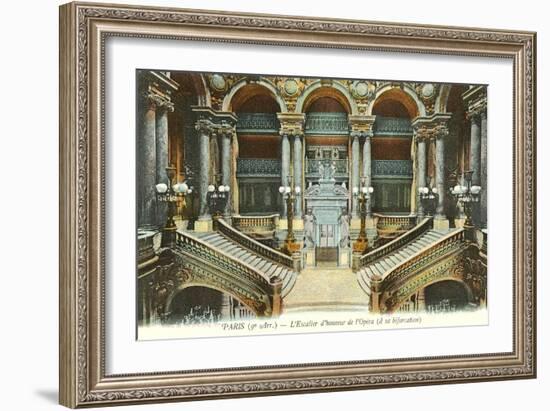 Interior, Paris Opera House, France-null-Framed Art Print