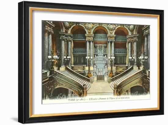 Interior, Paris Opera House, France-null-Framed Art Print