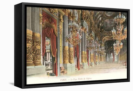 Interior, Paris Opera House, France-null-Framed Stretched Canvas