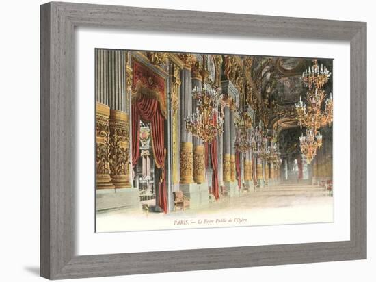 Interior, Paris Opera House, France-null-Framed Art Print