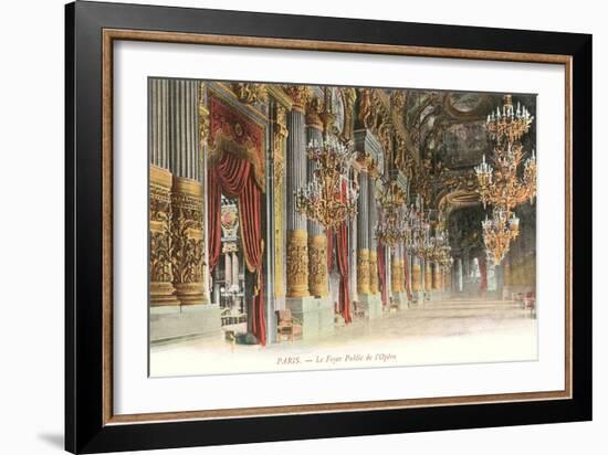 Interior, Paris Opera House, France-null-Framed Art Print