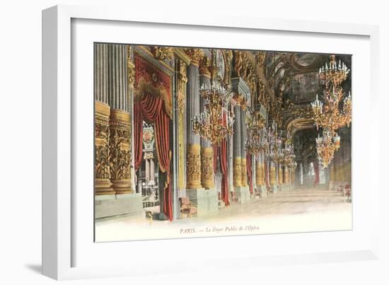 Interior, Paris Opera House, France-null-Framed Art Print