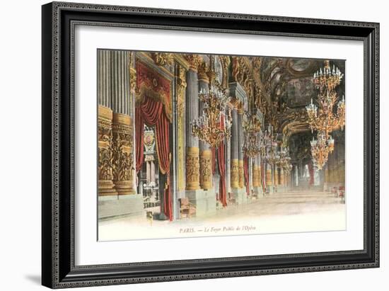 Interior, Paris Opera House, France-null-Framed Art Print