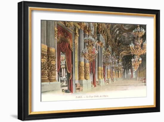 Interior, Paris Opera House, France-null-Framed Premium Giclee Print