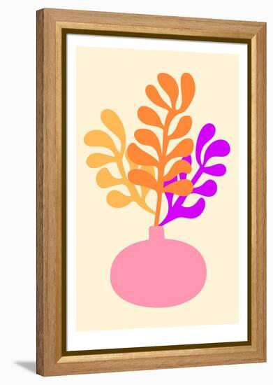 Interior Poster Template. Modern Trendy Matisse Minimal Style.-Lera Danilova-Framed Premier Image Canvas