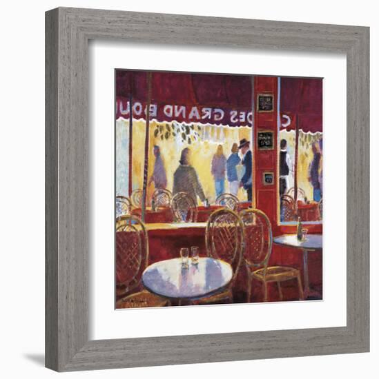 Interior Rojo en Paris-Manel Doblas-Framed Giclee Print