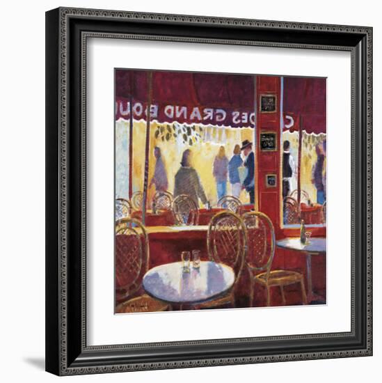 Interior Rojo en Paris-Manel Doblas-Framed Giclee Print