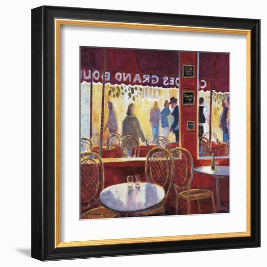 Interior Rojo en Paris-Manel Doblas-Framed Giclee Print