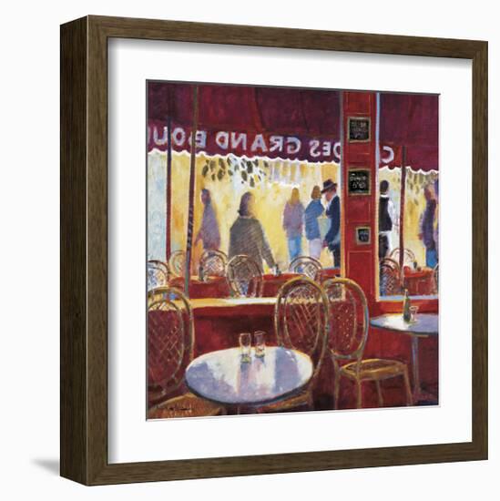 Interior Rojo en Paris-Manel Doblas-Framed Giclee Print