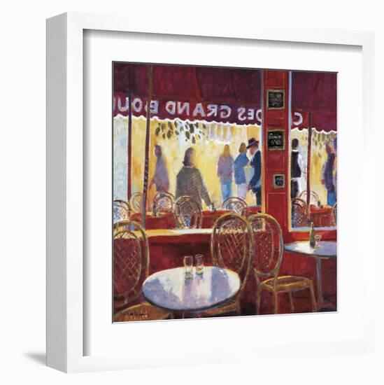 Interior Rojo en Paris-Manel Doblas-Framed Giclee Print