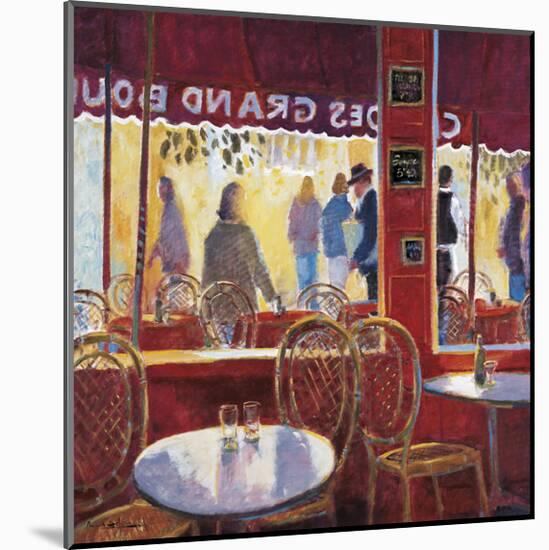 Interior Rojo en Paris-Manel Doblas-Mounted Giclee Print