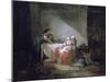 Interior Scene, Late 18th Century-Jean-Honore Fragonard-Mounted Giclee Print