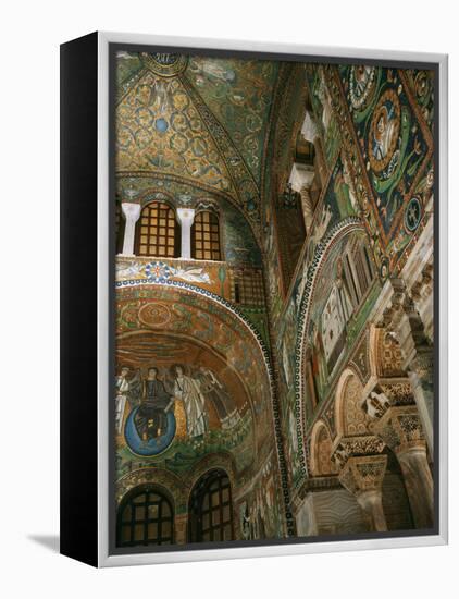 Interior Showing Apse, Basilica San Vitale, 6th century AD, Ravenna-null-Framed Premier Image Canvas
