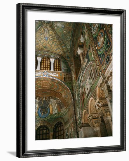 Interior Showing Apse, Basilica San Vitale, 6th century AD, Ravenna-null-Framed Photographic Print