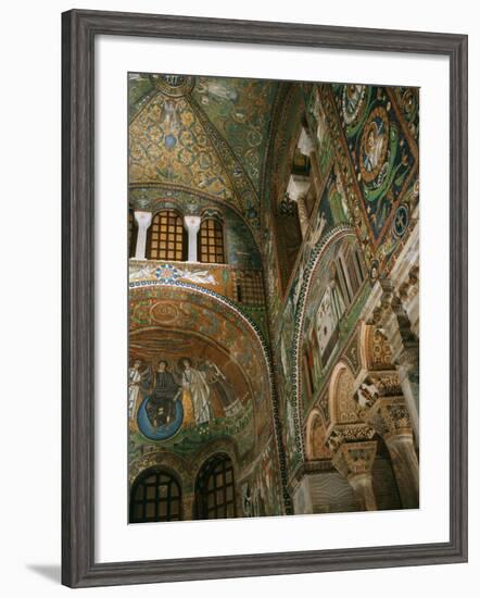 Interior Showing Apse, Basilica San Vitale, 6th century AD, Ravenna-null-Framed Photographic Print